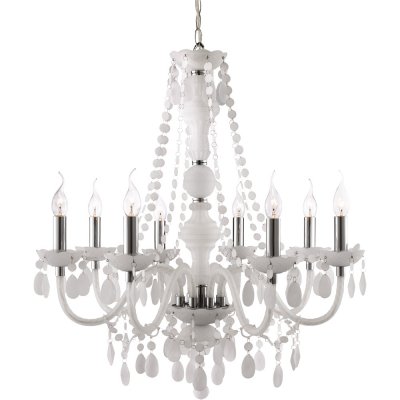 Подвесная люстра Arte lamp A8888LM-8WH Morris Подвесная люстра Arte lamp A8888LM-8WH MorrisПодвесные<br>Компания «Светодом» предлагает широкий ассортимент люстр от известных производителей. Представленные в нашем каталоге товары выполнены из современных материалов и обладают отличным качеством. Благодаря широкому ассортименту Вы сможете найти у нас люстру под любой интерьер. Мы предлагаем как классические варианты, так и современные модели, отличающиеся лаконичностью и простотой форм. Стильная люстра Arte lamp A8888LM-8WH станет украшением любого дома. Эта модель от известного производителя не оставит равнодушным ценителей красивых и оригинальных предметов интерьера. Люстра Arte lamp A8888LM-8WH обеспечит равномерное распределение света по всей комнате. При выборе обратите внимание на характеристики, позволяющие приобрести наиболее подходящую модель. Купить понравившуюся люстру по доступной цене Вы можете в интернет-магазине «Светодом».<br><br>Установка на натяжной потолок: Да<br>S освещ. до, м2: 24<br>Крепление: Крюк<br>Тип лампы: накаливания / энергосбережения / LED-светодиодная<br>Тип цоколя: E14<br>Количество ламп: 8<br>MAX мощность ламп, Вт: 60<br>Диаметр, мм мм: 740<br>Длина цепи/провода, мм: 730<br>Высота, мм: 770<br>Цвет арматуры: белый