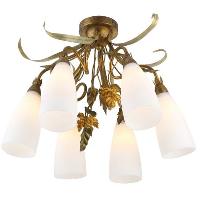 Потолочная люстра Arte lamp A8935PL-6GA Tipico Потолочная люстра Arte lamp A8935PL-6GA TipicoПотолочные<br>Компания «Светодом» предлагает широкий ассортимент люстр от известных производителей. Представленные в нашем каталоге товары выполнены из современных материалов и обладают отличным качеством. Благодаря широкому ассортименту Вы сможете найти у нас люстру под любой интерьер. Мы предлагаем как классические варианты, так и современные модели, отличающиеся лаконичностью и простотой форм. Стильная люстра Arte lamp A8935PL-6GA станет украшением любого дома. Эта модель от известного производителя не оставит равнодушным ценителей красивых и оригинальных предметов интерьера. Люстра Arte lamp A8935PL-6GA обеспечит равномерное распределение света по всей комнате. При выборе обратите внимание на характеристики, позволяющие приобрести наиболее подходящую модель. Купить понравившуюся люстру по доступной цене Вы можете в интернет-магазине «Светодом».<br><br>S освещ. до, м2: 12<br>Тип лампы: накаливания / энергосбережения / LED-светодиодная<br>Тип цоколя: E14<br>Количество ламп: 6<br>MAX мощность ламп, Вт: 40<br>Диаметр, мм мм: 650<br>Высота, мм: 340<br>Оттенок (цвет): белый<br>Цвет арматуры: коричневый