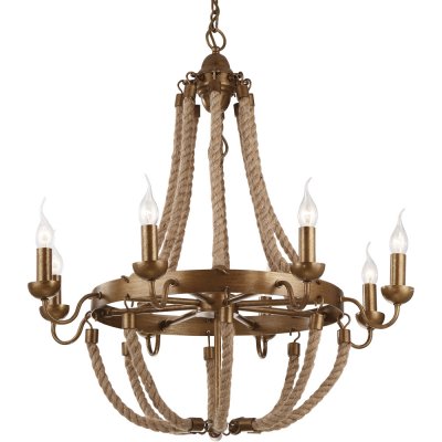 Подвесная люстра Arte lamp A8957LM-8BZ Amaca Подвесная люстра Arte lamp A8957LM-8BZ AmacaПодвесные<br>Компания «Светодом» предлагает широкий ассортимент люстр от известных производителей. Представленные в нашем каталоге товары выполнены из современных материалов и обладают отличным качеством. Благодаря широкому ассортименту Вы сможете найти у нас люстру под любой интерьер. Мы предлагаем как классические варианты, так и современные модели, отличающиеся лаконичностью и простотой форм. <br>Стильная люстра Arte lamp A8957LM-8BZ станет украшением любого дома. Эта модель от известного производителя не оставит равнодушным ценителей красивых и оригинальных предметов интерьера. Люстра Arte lamp A8957LM-8BZ обеспечит равномерное распределение света по всей комнате. При выборе обратите внимание на характеристики, позволяющие приобрести наиболее подходящую модель. <br>Купить понравившуюся люстру по доступной цене Вы можете в интернет-магазине «Светодом». Мы предлагаем доставку не только по Москве и Екатеринбурге, но и по всей России.<br><br>Установка на натяжной потолок: Да<br>S освещ. до, м2: 16<br>Крепление: Крюк<br>Тип лампы: накаливания / энергосбережения / LED-светодиодная<br>Тип цоколя: E14<br>Количество ламп: 8<br>MAX мощность ламп, Вт: 40<br>Диаметр, мм мм: 740<br>Длина цепи/провода, мм: 750<br>Высота, мм: 900<br>Цвет арматуры: бронзовый