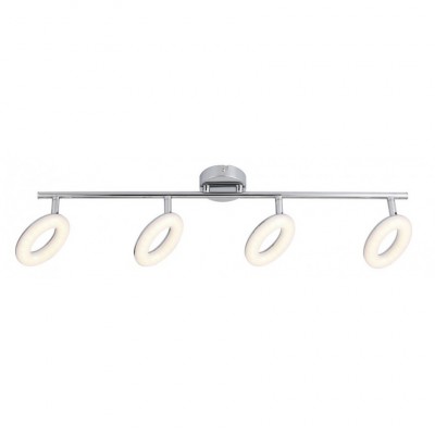 Светильник потолочный Arte lamp A8972PL-4CC CIAMBELLA Светильник потолочный Arte lamp A8972PL-4CC CIAMBELLAС 4 лампами<br>Светильники-споты – это оригинальные изделия с современным дизайном. Они позволяют не ограничивать свою фантазию при выборе освещения для интерьера. Такие модели обеспечивают достаточно качественный свет. Благодаря компактным размерам Вы можете использовать несколько спотов для одного помещения. Интернет-магазин «Светодом» предлагает необычный светильник-спот ARTE Lamp A8972PL-4CC по привлекательной цене. Эта модель станет отличным дополнением к люстре, выполненной в том же стиле. Перед оформлением заказа изучите характеристики изделия. Купить светильник-спот ARTE Lamp A8972PL-4CC в нашем онлайн-магазине Вы можете либо с помощью формы на сайте, либо по указанным выше телефонам. Обратите внимание, что у нас склады не только в Москве и Екатеринбурге, но и других городах России.<br><br>Тип цоколя: LED<br>Цвет арматуры: серебристый<br>Количество ламп: 4<br>Размеры: H18xW12xL76<br>MAX мощность ламп, Вт: 4