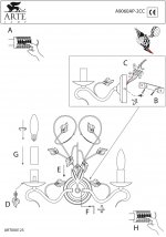 Светильник бра Arte Lamp A9060AP-2CC CAMILLA