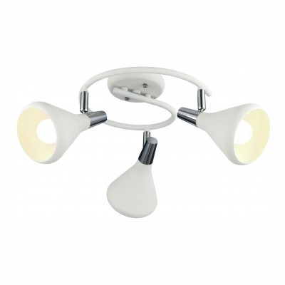 Светильник потолочный Arte lamp A9155PL-3WH CICLONE Светильник потолочный Arte lamp A9155PL-3WH CICLONEТройные<br>Светильники-споты – это оригинальные изделия с современным дизайном. Они позволяют не ограничивать свою фантазию при выборе освещения для интерьера. Такие модели обеспечивают достаточно качественный свет. Благодаря компактным размерам Вы можете использовать несколько спотов для одного помещения. Интернет-магазин «Светодом» предлагает необычный светильник-спот ARTE Lamp A9155PL-3WH по привлекательной цене. Эта модель станет отличным дополнением к люстре, выполненной в том же стиле. Перед оформлением заказа изучите характеристики изделия. Купить светильник-спот ARTE Lamp A9155PL-3WH в нашем онлайн-магазине Вы можете либо с помощью формы на сайте, либо по указанным выше телефонам. Обратите внимание, что мы предлагаем доставку не только по Москве и Екатеринбургу, но и всем остальным российским городам.<br><br>Тип лампы: Накаливания / энергосбережения / светодиодная<br>Тип цоколя: E14<br>Количество ламп: 3<br>MAX мощность ламп, Вт: 40<br>Размеры: H18xW56xL56<br>Цвет арматуры: белый