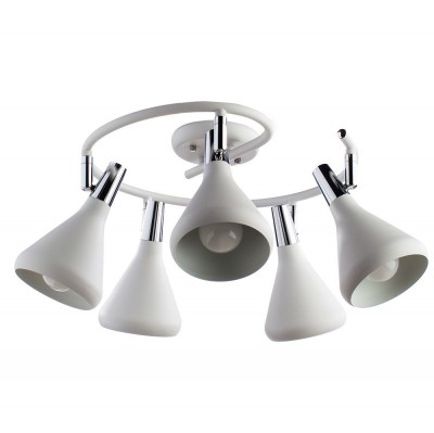 Светильник потолочный Arte lamp A9155PL-5WH CICLONE Светильник потолочный Arte lamp A9155PL-5WH CICLONEБолее 5 ламп<br>Светильники-споты – это оригинальные изделия с современным дизайном. Они позволяют не ограничивать свою фантазию при выборе освещения для интерьера. Такие модели обеспечивают достаточно качественный свет. Благодаря компактным размерам Вы можете использовать несколько спотов для одного помещения. <br>Интернет-магазин «Светодом» предлагает необычный светильник-спот ARTE Lamp A9155PL-5WH по привлекательной цене. Эта модель станет отличным дополнением к люстре, выполненной в том же стиле. Перед оформлением заказа изучите характеристики изделия. <br>Купить светильник-спот ARTE Lamp A9155PL-5WH в нашем онлайн-магазине Вы можете либо с помощью формы на сайте, либо по указанным выше телефонам. Обратите внимание, что у нас склады не только в Москве и Екатеринбурге, но и других городах России.<br><br>Тип лампы: Накаливания / энергосбережения / светодиодная<br>Тип цоколя: E14<br>Количество ламп: 5<br>MAX мощность ламп, Вт: 40<br>Размеры: H18xW65xL65<br>Цвет арматуры: белый