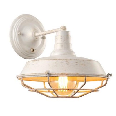 A9183AP-1WG Arte lamp Светильник A9183AP-1WG Arte lamp СветильникЛофт<br><br><br>Тип цоколя: E27<br>Количество ламп: 1<br>MAX мощность ламп, Вт: 40W<br>Диаметр, мм мм: 270<br>Размеры: H28-L32*W27<br>Длина, мм: 300<br>Высота, мм: 260<br>Цвет арматуры: белый-ЗОЛОТОЙ<br>Общая мощность, Вт: 40W