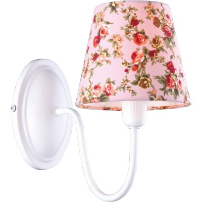 Бра Arte lamp A9212AP-1WH Provence Бра Arte lamp A9212AP-1WH ProvenceФлористика<br><br><br>S освещ. до, м2: 2<br>Тип лампы: накаливания / энергосбережения / LED-светодиодная<br>Тип цоколя: E14<br>Количество ламп: 1<br>Ширина, мм: 140<br>MAX мощность ламп, Вт: 40<br>Длина, мм: 250<br>Высота, мм: 260<br>Оттенок (цвет): разноцветный<br>Цвет арматуры: белый