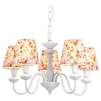 Люстра подвесная Arte lamp A9212LM-5WH Provence Люстра подвесная Arte lamp A9212LM-5WH ProvenceПодвесные<br>Компания «Светодом» предлагает широкий ассортимент люстр от известных производителей. Представленные в нашем каталоге товары выполнены из современных материалов и обладают отличным качеством. Благодаря широкому ассортименту Вы сможете найти у нас люстру под любой интерьер. Мы предлагаем как классические варианты, так и современные модели, отличающиеся лаконичностью и простотой форм. Стильная люстра Arte lamp A9212LM-5WH станет украшением любого дома. Эта модель от известного производителя не оставит равнодушным ценителей красивых и оригинальных предметов интерьера. Люстра Arte lamp A9212LM-5WH обеспечит равномерное распределение света по всей комнате. При выборе обратите внимание на характеристики, позволяющие приобрести наиболее подходящую модель. Купить понравившуюся люстру по доступной цене Вы можете в интернет-магазине «Светодом».<br><br>Установка на натяжной потолок: Да<br>S освещ. до, м2: 14<br>Крепление: Крюк<br>Тип лампы: накаливания / энергосбережения / LED-светодиодная<br>Тип цоколя: E14<br>Количество ламп: 5<br>Ширина, мм: 560<br>MAX мощность ламп, Вт: 40<br>Диаметр, мм мм: 560<br>Длина цепи/провода, мм: 900<br>Высота, мм: 300<br>Цвет арматуры: белый
