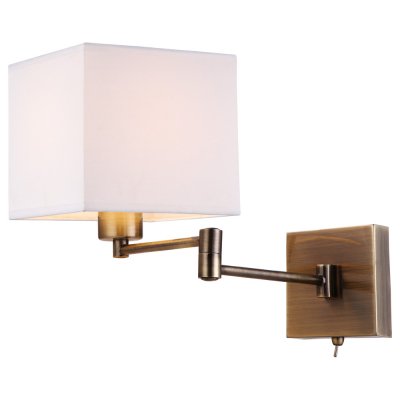 Настенный бра Arte lamp A9247AP-1AB Cubes Настенный бра Arte lamp A9247AP-1AB CubesМодерн<br><br><br>S освещ. до, м2: 3<br>Тип лампы: накаливания / энергосбережения / LED-светодиодная<br>Тип цоколя: E27<br>Количество ламп: 1<br>Ширина, мм: 260<br>MAX мощность ламп, Вт: 40<br>Диаметр, мм мм: 430<br>Высота, мм: 180