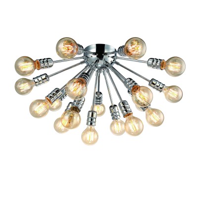 A9265PL-18CC Arte lamp Светильник A9265PL-18CC Arte lamp СветильникПотолочные<br><br><br>Установка на натяжной потолок: Да<br>S освещ. до, м2: 54<br>Тип лампы: Накаливания / энергосбережения / светодиодная<br>Тип цоколя: E27<br>Количество ламп: 18<br>MAX мощность ламп, Вт: 60W<br>Диаметр, мм мм: 600<br>Размеры: ?76*H39<br>Длина, мм: 600<br>Высота, мм: 330<br>Цвет арматуры: Серебристый хром<br>Общая мощность, Вт: 60W