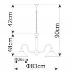 Люстра Arte lamp A9330LM-5BR Cone