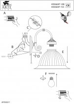 Светильник бра Arte Lamp A9366AP-1SS American Diner