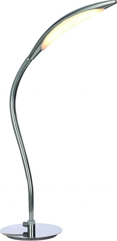 Светильник настольный Arte lamp A9442LT-1CC MATTINO Светильник настольный Arte lamp A9442LT-1CC MATTINOХай тек<br>Настольная лампа – это не просто источник дополнительного освещения, но и оригинальный элемент декора. Его можно установить в спальне, гостиной, кабинете и других комнатах. Интернет-магазин «Светодом» предлагает настольные лампы разных стилей по доступным ценам. Благодаря большому ассортименту Вы обязательно найдете в нашем каталоге именно ту модель, которую искали. Настольная лампа Arte lamp A9442LT-1CC – прекрасный вариант для завершения интерьера. Ее можно включить одновременно с люстрой для более яркого освещения или без нее для создания уютной атмосферы, настраивающей на отдых. Купить настольную лампу Arte lamp A9442LT-1CC Вы можете с помощью виртуальной «Корзины» или по контактным номерам, указанным на сайте.<br><br>Тип лампы: LED<br>Тип цоколя: LED<br>Цвет арматуры: серебристый<br>Количество ламп: 1<br>Размеры: H43xW25xL12<br>MAX мощность ламп, Вт: 6