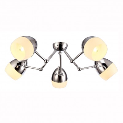 Светильник потолочный Arte lamp A9484PL-5CC BANCONE Светильник потолочный Arte lamp A9484PL-5CC BANCONEПотолочные<br>Компания «Светодом» предлагает широкий ассортимент люстр от известных производителей. Представленные в нашем каталоге товары выполнены из современных материалов и обладают отличным качеством. Благодаря широкому ассортименту Вы сможете найти у нас люстру под любой интерьер. Мы предлагаем как классические варианты, так и современные модели, отличающиеся лаконичностью и простотой форм. Стильная люстра Arte lamp A9484PL-5CC станет украшением любого дома. Эта модель от известного производителя не оставит равнодушным ценителей красивых и оригинальных предметов интерьера. Люстра Arte lamp A9484PL-5CC обеспечит равномерное распределение света по всей комнате. При выборе обратите внимание на характеристики, позволяющие приобрести наиболее подходящую модель. Купить понравившуюся люстру по доступной цене Вы можете в интернет-магазине «Светодом».<br><br>Установка на натяжной потолок: Ограничено<br>S освещ. до, м2: 10<br>Крепление: Планка<br>Тип цоколя: E27<br>Количество ламп: 5<br>MAX мощность ламп, Вт: 40<br>Диаметр, мм мм: 640<br>Размеры: H15xW64xL64<br>Высота, мм: 150<br>Цвет арматуры: серебристый