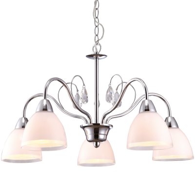 Подвесная люстра Arte lamp A9488LM-5CC Caprice Подвесная люстра Arte lamp A9488LM-5CC CapriceПодвесные<br>Компания «Светодом» предлагает широкий ассортимент люстр от известных производителей. Представленные в нашем каталоге товары выполнены из современных материалов и обладают отличным качеством. Благодаря широкому ассортименту Вы сможете найти у нас люстру под любой интерьер. Мы предлагаем как классические варианты, так и современные модели, отличающиеся лаконичностью и простотой форм. Стильная люстра Arte lamp A9488LM-5CC станет украшением любого дома. Эта модель от известного производителя не оставит равнодушным ценителей красивых и оригинальных предметов интерьера. Люстра Arte lamp A9488LM-5CC обеспечит равномерное распределение света по всей комнате. При выборе обратите внимание на характеристики, позволяющие приобрести наиболее подходящую модель. Купить понравившуюся люстру по доступной цене Вы можете в интернет-магазине «Светодом».<br><br>Установка на натяжной потолок: Да<br>S освещ. до, м2: 10<br>Крепление: Крюк<br>Тип лампы: накаливания / энергосбережения / LED-светодиодная<br>Тип цоколя: E14<br>Количество ламп: 5<br>MAX мощность ламп, Вт: 40<br>Диаметр, мм мм: 560<br>Длина цепи/провода, мм: 560<br>Высота, мм: 340<br>Оттенок (цвет): белый<br>Цвет арматуры: серый