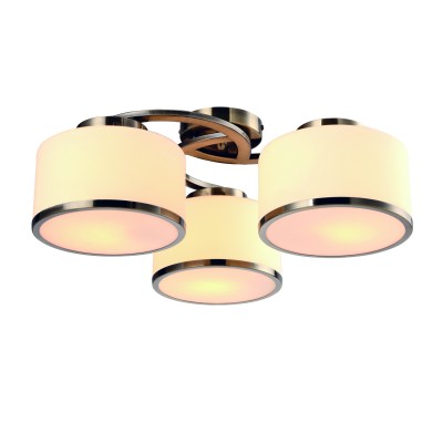 A9495PL-3AB Arte lamp Светильник A9495PL-3AB Arte lamp СветильникПотолочные<br><br><br>Установка на натяжной потолок: Да<br>S освещ. до, м2: 6<br>Тип лампы: Накаливания / энергосбережения / светодиодная<br>Тип цоколя: E27<br>Количество ламп: 3<br>MAX мощность ламп, Вт: 40W<br>Диаметр, мм мм: 550<br>Размеры: ?54*H21<br>Длина, мм: 550<br>Высота, мм: 200<br>Цвет арматуры: античный бронзовый<br>Общая мощность, Вт: 40W