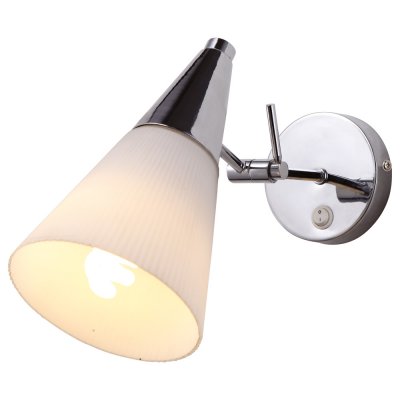 Настенный бра Arte lamp A9517AP-1CC Brooklyn Настенный бра Arte lamp A9517AP-1CC BrooklynМодерн<br><br><br>S освещ. до, м2: 4<br>Тип лампы: накаливания / энергосбережения / LED-светодиодная<br>Тип цоколя: E14<br>Количество ламп: 1<br>Ширина, мм: 130<br>MAX мощность ламп, Вт: 60<br>Диаметр, мм мм: 260<br>Высота, мм: 210
