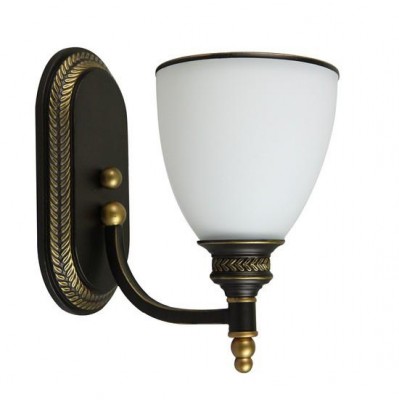 A9518AP-1BA Arte lamp Светильник A9518AP-1BA Arte lamp СветильникКлассические<br><br><br>Тип цоколя: E27<br>Количество ламп: 1<br>MAX мощность ламп, Вт: 40W<br>Диаметр, мм мм: 120<br>Размеры: D150<br>Длина, мм: 230<br>Высота, мм: 230<br>Цвет арматуры: АНТИЧНЫЙ ЧЕРНЫЙ<br>Общая мощность, Вт: 40W