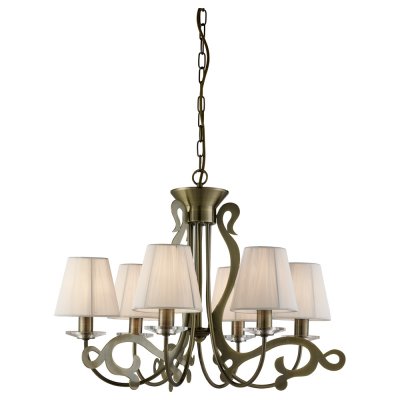 Светильник Arte lamp A9531LM-6AB Lizzy Светильник Arte lamp A9531LM-6AB LizzyПодвесные<br>Компания «Светодом» предлагает широкий ассортимент люстр от известных производителей. Представленные в нашем каталоге товары выполнены из современных материалов и обладают отличным качеством. Благодаря широкому ассортименту Вы сможете найти у нас люстру под любой интерьер. Мы предлагаем как классические варианты, так и современные модели, отличающиеся лаконичностью и простотой форм. Стильная люстра Arte lamp A9531LM-6AB станет украшением любого дома. Эта модель от известного производителя не оставит равнодушным ценителей красивых и оригинальных предметов интерьера. Люстра Arte lamp A9531LM-6AB обеспечит равномерное распределение света по всей комнате. При выборе обратите внимание на характеристики, позволяющие приобрести наиболее подходящую модель. Купить понравившуюся люстру по доступной цене Вы можете в интернет-магазине «Светодом».<br><br>Установка на натяжной потолок: Да<br>S освещ. до, м2: 12<br>Крепление: Крюк<br>Тип цоколя: E14<br>Цвет арматуры: бронзовый<br>Количество ламп: 6<br>Диаметр, мм мм: 600<br>Высота, мм: 450<br>MAX мощность ламп, Вт: 40