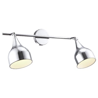 Светильник Arte lamp A9555AP-2CC Campana Светильник Arte lamp A9555AP-2CC CampanaДвойные<br>Светильники-споты – это оригинальные изделия с современным дизайном. Они позволяют не ограничивать свою фантазию при выборе освещения для интерьера. Такие модели обеспечивают достаточно качественный свет. Благодаря компактным размерам Вы можете использовать несколько спотов для одного помещения. Интернет-магазин «Светодом» предлагает необычный светильник-спот ARTE Lamp A9555AP-2CC по привлекательной цене. Эта модель станет отличным дополнением к люстре, выполненной в том же стиле. Перед оформлением заказа изучите характеристики изделия. Купить светильник-спот ARTE Lamp A9555AP-2CC в нашем онлайн-магазине Вы можете либо с помощью формы на сайте, либо по указанным выше телефонам. Обратите внимание, что у нас склады не только в Москве и Екатеринбурге, но и других городах России.<br><br>Тип лампы: Накаливания / энергосбережения / светодиодная<br>Тип цоколя: E14<br>Количество ламп: 2<br>Ширина, мм: 120<br>MAX мощность ламп, Вт: 40<br>Длина, мм: 790<br>Высота, мм: 170<br>Цвет арматуры: серебристый