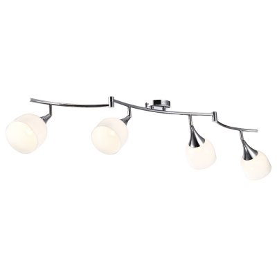 Светильник Arte lamp A9556PL-4CC Trumpet Светильник Arte lamp A9556PL-4CC TrumpetС 4 лампами<br>Светильники-споты – это оригинальные изделия с современным дизайном. Они позволяют не ограничивать свою фантазию при выборе освещения для интерьера. Такие модели обеспечивают достаточно качественный свет. Благодаря компактным размерам Вы можете использовать несколько спотов для одного помещения. Интернет-магазин «Светодом» предлагает необычный светильник-спот ARTE Lamp A9556PL-4CC по привлекательной цене. Эта модель станет отличным дополнением к люстре, выполненной в том же стиле. Перед оформлением заказа изучите характеристики изделия. Купить светильник-спот ARTE Lamp A9556PL-4CC в нашем онлайн-магазине Вы можете либо с помощью формы на сайте, либо по указанным выше телефонам. Обратите внимание, что у нас склады не только в Москве и Екатеринбурге, но и других городах России.<br><br>S освещ. до, м2: 8<br>Тип лампы: Накаливания / энергосбережения / светодиодная<br>Тип цоколя: E14<br>Цвет арматуры: серебристый<br>Количество ламп: 4<br>Ширина, мм: 120<br>Длина, мм: 1610<br>Высота, мм: 170<br>MAX мощность ламп, Вт: 40