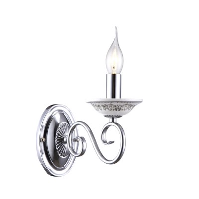 Светильник Arte lamp A9593AP-1CC Sonia Светильник Arte lamp A9593AP-1CC SoniaКлассика<br><br><br>Тип лампы: накаливания / энергосбережения / LED-светодиодная<br>Тип цоколя: E14<br>Количество ламп: 1<br>Ширина, мм: 110<br>MAX мощность ламп, Вт: 40<br>Длина, мм: 250<br>Высота, мм: 210