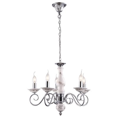 Светильник Arte lamp A9593LM-5CC Sonia Светильник Arte lamp A9593LM-5CC SoniaПодвесные<br>Компания «Светодом» предлагает широкий ассортимент люстр от известных производителей. Представленные в нашем каталоге товары выполнены из современных материалов и обладают отличным качеством. Благодаря широкому ассортименту Вы сможете найти у нас люстру под любой интерьер. Мы предлагаем как классические варианты, так и современные модели, отличающиеся лаконичностью и простотой форм. Стильная люстра Arte lamp A9593LM-5CC станет украшением любого дома. Эта модель от известного производителя не оставит равнодушным ценителей красивых и оригинальных предметов интерьера. Люстра Arte lamp A9593LM-5CC обеспечит равномерное распределение света по всей комнате. При выборе обратите внимание на характеристики, позволяющие приобрести наиболее подходящую модель. Купить понравившуюся люстру по доступной цене Вы можете в интернет-магазине «Светодом».<br><br>Установка на натяжной потолок: Да<br>S освещ. до, м2: 10<br>Крепление: Крюк<br>Тип цоколя: E14<br>Количество ламп: 5<br>MAX мощность ламп, Вт: 40<br>Диаметр, мм мм: 560<br>Высота, мм: 440<br>Цвет арматуры: серебристый хром