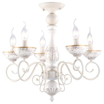 Светильник Arte lamp A9594PL-5WG Lucia Светильник Arte lamp A9594PL-5WG LuciaПотолочные<br>Компания «Светодом» предлагает широкий ассортимент люстр от известных производителей. Представленные в нашем каталоге товары выполнены из современных материалов и обладают отличным качеством. Благодаря широкому ассортименту Вы сможете найти у нас люстру под любой интерьер. Мы предлагаем как классические варианты, так и современные модели, отличающиеся лаконичностью и простотой форм. Стильная люстра Arte lamp A9594PL-5WG станет украшением любого дома. Эта модель от известного производителя не оставит равнодушным ценителей красивых и оригинальных предметов интерьера. Люстра Arte lamp A9594PL-5WG обеспечит равномерное распределение света по всей комнате. При выборе обратите внимание на характеристики, позволяющие приобрести наиболее подходящую модель. Купить понравившуюся люстру по доступной цене Вы можете в интернет-магазине «Светодом». Мы предлагаем доставку не только по Москве и Екатеринбурге, но и по всей России.<br><br>Установка на натяжной потолок: Да<br>S освещ. до, м2: 10<br>Крепление: Планка<br>Тип лампы: Накаливания / энергосбережения / светодиодная<br>Тип цоколя: E14<br>Количество ламп: 5<br>MAX мощность ламп, Вт: 40<br>Диаметр, мм мм: 560<br>Высота, мм: 500<br>Цвет арматуры: белый