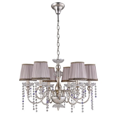 Люстра Crystal lux ALEGRIA SP6 SILVER-BROWN 1040/306 Люстра Crystal lux ALEGRIA SP6 SILVER-BROWN 1040/306Подвесные<br><br><br>Установка на натяжной потолок: Да<br>S освещ. до, м2: 18<br>Тип цоколя: E14<br>Цвет арматуры: Серебристый, патина коричневая<br>Количество ламп: 6<br>Диаметр, мм мм: 664<br>Длина цепи/провода, мм: 1100<br>Высота, мм: 423<br>MAX мощность ламп, Вт: 60