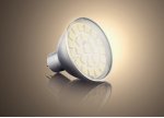 Лампа Ambrella светодиодная (LED) под цоколь GU5,3 5,5W 220V, свет теплый AM35315