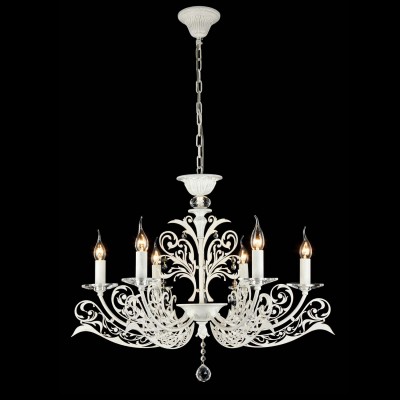 Люстра Maytoni ARM005-06-W Salute Люстра Maytoni ARM005-06-W SaluteПодвесные<br>Компания «Светодом» предлагает широкий ассортимент люстр от известных производителей. Представленные в нашем каталоге товары выполнены из современных материалов и обладают отличным качеством. Благодаря широкому ассортименту Вы сможете найти у нас люстру под любой интерьер. Мы предлагаем как классические варианты, так и современные модели, отличающиеся лаконичностью и простотой форм. Стильная люстра Maytoni ARM005-06-W станет украшением любого дома. Эта модель от известного производителя не оставит равнодушным ценителей красивых и оригинальных предметов интерьера. Люстра Maytoni ARM005-06-W обеспечит равномерное распределение света по всей комнате. При выборе обратите внимание на характеристики, позволяющие приобрести наиболее подходящую модель. Купить понравившуюся люстру по доступной цене Вы можете в интернет-магазине «Светодом».<br><br>Установка на натяжной потолок: Да<br>S освещ. до, м2: 18<br>Крепление: Крюк<br>Тип лампы: накаливания / энергосбережения / LED-светодиодная<br>Тип цоколя: E14<br>Количество ламп: 6<br>MAX мощность ламп, Вт: 60<br>Диаметр, мм мм: 740<br>Длина цепи/провода, мм: 400<br>Высота, мм: 590<br>Цвет арматуры: белый с золотистой патиной
