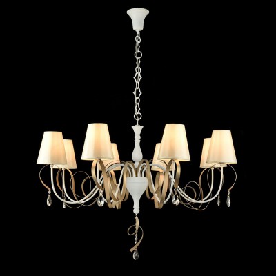 Люстра Maytoni ARM010-08-W Intreccio Люстра Maytoni ARM010-08-W IntreccioПодвесные<br>Компания «Светодом» предлагает широкий ассортимент люстр от известных производителей. Представленные в нашем каталоге товары выполнены из современных материалов и обладают отличным качеством. Благодаря широкому ассортименту Вы сможете найти у нас люстру под любой интерьер. Мы предлагаем как классические варианты, так и современные модели, отличающиеся лаконичностью и простотой форм. <br>Стильная люстра Maytoni ARM010-08-W станет украшением любого дома. Эта модель от известного производителя не оставит равнодушным ценителей красивых и оригинальных предметов интерьера. Люстра Maytoni ARM010-08-W обеспечит равномерное распределение света по всей комнате. При выборе обратите внимание на характеристики, позволяющие приобрести наиболее подходящую модель. <br>Купить понравившуюся люстру по доступной цене Вы можете в интернет-магазине «Светодом».<br><br>Установка на натяжной потолок: Да<br>S освещ. до, м2: 16<br>Крепление: Крюк<br>Тип лампы: накаливания / энергосбережения / LED-светодиодная<br>Тип цоколя: E14<br>Количество ламп: 8<br>MAX мощность ламп, Вт: 40<br>Диаметр, мм мм: 1000<br>Длина цепи/провода, мм: 400<br>Высота, мм: 670<br>Цвет арматуры: белый