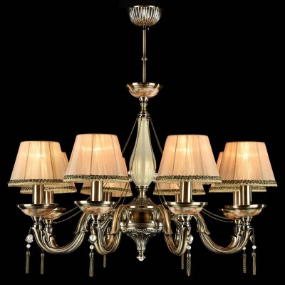 Люстра Maytoni ARM024-08-R Demitas Люстра Maytoni ARM024-08-R DemitasПотолочные<br><br><br>Установка на натяжной потолок: Да<br>S освещ. до, м2: 16<br>Крепление: крюк<br>Тип лампы: накаливания / энергосбережения / LED-светодиодная<br>Тип цоколя: E14<br>Количество ламп: 8<br>MAX мощность ламп, Вт: 40<br>Диаметр, мм мм: 765<br>Длина цепи/провода, мм: 400<br>Высота, мм: 480<br>Цвет арматуры: бронзовый