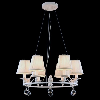 Светильник Maytoni ARM112-06-W Светильник Maytoni ARM112-06-WПодвесные<br><br><br>Установка на натяжной потолок: Да<br>S освещ. до, м2: 12<br>Крепление: Планка<br>Тип лампы: Накаливания / энергосбережения / светодиодная<br>Тип цоколя: E14<br>Количество ламп: 6<br>MAX мощность ламп, Вт: 40<br>Диаметр, мм мм: 620<br>Высота, мм: 1000<br>Цвет арматуры: белый