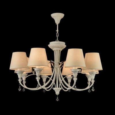 Люстра Maytoni ARM139-08-W Torino Люстра Maytoni ARM139-08-W TorinoПодвесные<br><br><br>Тип лампы: Накаливания / энергосбережения / светодиодная<br>Тип цоколя: E14<br>Количество ламп: 8<br>MAX мощность ламп, Вт: 40<br>Диаметр, мм мм: 790<br>Высота, мм: 480 - 1480<br>Цвет арматуры: Белый