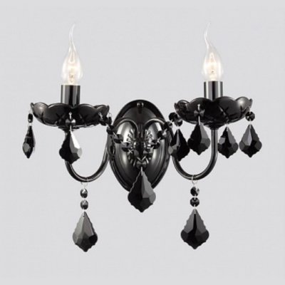 Светильник Maytoni ARM220-02-R Elegant 17 Светильник Maytoni ARM220-02-R Elegant 17Модерн<br>Роскошь черного хрусталя поражает воображение зрителя при первом же рассмотрении фото хрустального бра Maytoni Elegant ARM220-02-R, представленного в нашем магазине по доступной, конкурентоспособной цене. Роскошный канделябр, выполненный дизайнерами Maytoni «под старину», рассчитан на подключение двух ламп с цоколем E14, купить которые необходимо по отдельной стоимости. Овальное металлическое основание удерживает две изогнутые ножки с декоративными блюдцами для «свечей». Конструкция хрустального бра от Майтони декорирована гранеными подвесками, которые делают прибор невероятно изысканным и лаконичным.<br><br>S освещ. до, м2: 8<br>Крепление: монтажная пластина<br>Тип лампы: накаливания / энергосбережения / LED-светодиодная<br>Тип цоколя: E14<br>Количество ламп: 2<br>Ширина, мм: 330<br>MAX мощность ламп, Вт: 60<br>Высота, мм: 350<br>Цвет арматуры: черный
