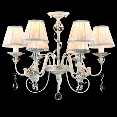 Люстра Maytoni ARM222-06-N Elina Люстра Maytoni ARM222-06-N ElinaПотолочные<br>Компания «Светодом» предлагает широкий ассортимент люстр от известных производителей. Представленные в нашем каталоге товары выполнены из современных материалов и обладают отличным качеством. Благодаря широкому ассортименту Вы сможете найти у нас люстру под любой интерьер. Мы предлагаем как классические варианты, так и современные модели, отличающиеся лаконичностью и простотой форм. Стильная люстра Maytoni ARM222-06-N станет украшением любого дома. Эта модель от известного производителя не оставит равнодушным ценителей красивых и оригинальных предметов интерьера. Люстра Maytoni ARM222-06-N обеспечит равномерное распределение света по всей комнате. При выборе обратите внимание на характеристики, позволяющие приобрести наиболее подходящую модель. Купить понравившуюся люстру по доступной цене Вы можете в интернет-магазине «Светодом». Мы предлагаем доставку не только по Москве и Екатеринбурге, но и по всей России.<br><br>Установка на натяжной потолок: Да<br>S освещ. до, м2: 12<br>Крепление: крюк<br>Тип лампы: накаливания / энергосбережения / LED-светодиодная<br>Тип цоколя: E14<br>Количество ламп: 6<br>MAX мощность ламп, Вт: 40<br>Диаметр, мм мм: 610<br>Длина цепи/провода, мм: 400<br>Высота, мм: 510<br>Цвет арматуры: серебристый