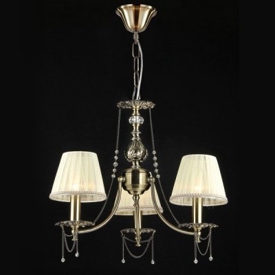 Люстра Maytoni ARM305-03-R Royal Classic 1 Люстра Maytoni ARM305-03-R Royal Classic 1Подвесные<br>Хрустальна люстра фирмы Maytoni — это воплощение красоты, изящества и утонченности. Рассмотрим фото данного изделия. Устройство состоит из трех плафонов и множества декоративных элементов. Следует отметить, что плафон хрустальной люстры Maytoni Royal Classic ARM305-03-R — это некий симбиоз торшерного абажура и свечи на старинном подсвечнике. Особая ценная изюминка люстры от Майтони — декоративные цепочки, изящно украшающие ее как в верхней, так и в нижней части. Купив по объективной стоимости данное устройство, вы окутаете свое помещение шармом эксклюзивной элегантности.<br><br>Установка на натяжной потолок: Да<br>S освещ. до, м2: 12<br>Крепление: Крюк<br>Тип лампы: накаливания / энергосбережения / LED-светодиодная<br>Тип цоколя: E14<br>Количество ламп: 3<br>MAX мощность ламп, Вт: 60<br>Диаметр, мм мм: 560<br>Длина цепи/провода, мм: 600<br>Высота, мм: 520<br>Цвет арматуры: бронзовый
