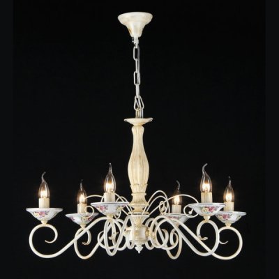 Люстра Maytoni ARM333-06-W Elegant 11 Люстра Maytoni ARM333-06-W Elegant 11Подвесные<br>Подвесные люстры являются универсальными осветительными приборами. Люстра подвесная Maytoni ARM333-06-W не является исключением из данного правила. Данный прибор от компании Майтони вы можете подробно рассмотреть на фото, которое представлено рядом с ценой. Здесь видно, что в люстру от Maytoni входит шесть ламп, которые не закрываются плафонами. Все лампочки имеют колбы типа «свеча на ветру», поэтому люстра напоминает величественный осветительный прибор, который использовался для освещения древних замков и палат. Каждая лампочка установлена на изящной подставке, которая в свою очередь крепится на изогнутой тонкой ножке, направляющейся от подвеса. Стилизованный под белое золото металл арматуры делает люстру шикарнее. Но, несмотря на это, купить ее вы сможете в нашем магазине по весьма приемлемой стоимости.<br><br>S освещ. до, м2: 24<br>Крепление: крючок<br>Тип лампы: накаливания / энергосбережения / LED-светодиодная<br>Тип цоколя: E14<br>Количество ламп: 6<br>MAX мощность ламп, Вт: 60<br>Диаметр, мм мм: 720<br>Длина цепи/провода, мм: 600<br>Высота, мм: 480<br>Цвет арматуры: белый с золотистой патиной