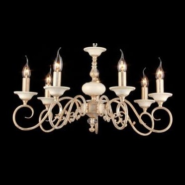 Люстра Maytoni ARM337-07-R Elegant 47 Люстра Maytoni ARM337-07-R Elegant 47Потолочные<br>Любители классических интерьерных аксессуаров могут с полной уверенностью в правильности своего выбора покупать подвесную люстру Maytoni ARM337-07-R, разработкой которой занимались мастера немецкой компании Майтони. Семь белых плафонов расположены на металлическом каркасе прибора в традиционной последовательности – по кругу. Они имеют форму свечек, стоящих на декоративных чашечках белого цвета. Помимо него дизайнеры Maytoni использовали еще и цвет кремового золота, последовательно чередуя их в оформлении фигурного подвеса конструкции. Фото подвесной люстры вы можете увидеть на странице нашего интернет-каталога. Здесь же указана и его цена, в которую не вошла стоимость лампочек.<br><br>Установка на натяжной потолок: Да<br>S освещ. до, м2: 28<br>Крепление: крюк<br>Тип товара: Люстра<br>Скидка, %: 10<br>Тип лампы: накаливания / энергосбережения / LED-светодиодная<br>Тип цоколя: E14<br>Количество ламп: 7<br>MAX мощность ламп, Вт: 60<br>Диаметр, мм мм: 660<br>Длина цепи/провода, мм: 400<br>Высота, мм: 370<br>Цвет арматуры: золотой