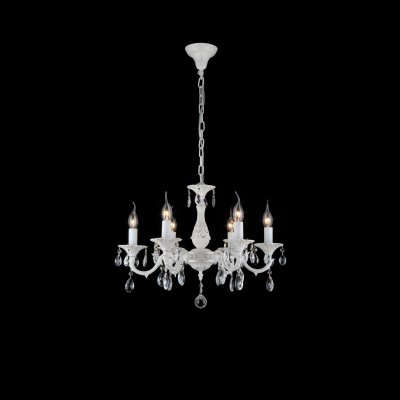 Люстра Maytoni ARM339-06-W ARM339 Люстра Maytoni ARM339-06-W ARM339Подвесные<br><br><br>Установка на натяжной потолок: Да<br>S освещ. до, м2: 24<br>Крепление: Крюк<br>Тип лампы: накаливания / энергосбережения / LED-светодиодная<br>Тип цоколя: E14<br>Количество ламп: 6<br>MAX мощность ламп, Вт: 60<br>Диаметр, мм мм: 560<br>Длина цепи/провода, мм: 400<br>Высота, мм: 450 - 1450<br>Цвет арматуры: белый с золотистой патиной