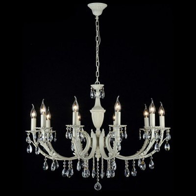 Люстра Maytoni ARM384-10-W Verona Люстра Maytoni ARM384-10-W VeronaПодвесные<br>Компания «Светодом» предлагает широкий ассортимент люстр от известных производителей. Представленные в нашем каталоге товары выполнены из современных материалов и обладают отличным качеством. Благодаря широкому ассортименту Вы сможете найти у нас люстру под любой интерьер. Мы предлагаем как классические варианты, так и современные модели, отличающиеся лаконичностью и простотой форм. Стильная люстра Maytoni ARM384-10-W станет украшением любого дома. Эта модель от известного производителя не оставит равнодушным ценителей красивых и оригинальных предметов интерьера. Люстра Maytoni ARM384-10-W обеспечит равномерное распределение света по всей комнате. При выборе обратите внимание на характеристики, позволяющие приобрести наиболее подходящую модель. Купить понравившуюся люстру по доступной цене Вы можете в интернет-магазине «Светодом».<br><br>Установка на натяжной потолок: Да<br>S освещ. до, м2: 30<br>Крепление: Крюк<br>Тип лампы: накаливания / энергосбережения / LED-светодиодная<br>Тип цоколя: E14<br>Количество ламп: 10<br>MAX мощность ламп, Вт: 60<br>Диаметр, мм мм: 880<br>Длина цепи/провода, мм: 400<br>Высота, мм: 650<br>Цвет арматуры: белый