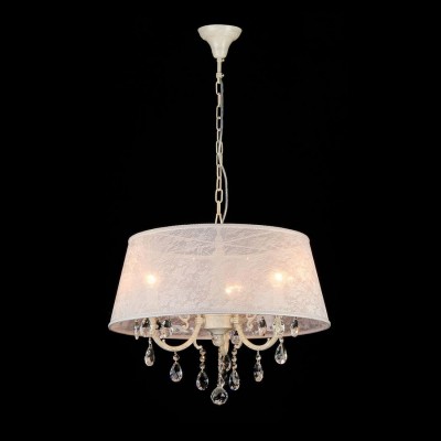 Люстра Maytoni ARM390-33-W Elegant 40 Люстра Maytoni ARM390-33-W Elegant 40Подвесные<br>Изысканный осветительный прибор, который представляет новую коллекции компании Maytoni, известную своим демократичным подходом к вопросам образования стоимости своих изделий, отлично впишется в рамки традиционного интерьера, внеся в него роскошь аристократичного пастельного оттенка, слоновая кость. Обратите внимание на конструкцию хрустальной люстры Maytoni ARM390-33-W, представленной на фото. Крупный текстильный абажур украшен жаккардовым рисунком, арматура декорирована каплевидными подвесками, которые, словно капли воды, мерцают при включении хрустальной люстры от Майтони, предназначенной для работы с тремя лампами с цоколем E14. Нельзя не удивиться демократичной цене прибора, купить который можно путем быстрого заказа в нашем магазине. Товар не только доступен широкому кругу потребителей, но и наделен высокими техническими и эксплуатационными характеристиками, присущими изделиям класса люкс.<br><br>Установка на натяжной потолок: Да<br>S освещ. до, м2: 12<br>Крепление: Крюк<br>Тип лампы: накаливания / энергосбережения / LED-светодиодная<br>Тип цоколя: E14<br>Количество ламп: 3<br>MAX мощность ламп, Вт: 60<br>Диаметр, мм мм: 550<br>Длина цепи/провода, мм: 400<br>Высота, мм: 470<br>Цвет арматуры: бежевый