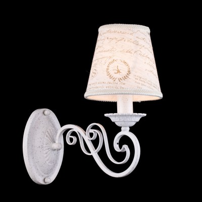 Светильник Maytoni ARM402-01-W Светильник Maytoni ARM402-01-WКлассические<br><br><br>Тип лампы: Накаливания / энергосбережения / светодиодная<br>Тип цоколя: E14<br>Количество ламп: 1<br>Ширина, мм: 140<br>MAX мощность ламп, Вт: 40<br>Расстояние от стены, мм: 260<br>Высота, мм: 290<br>Цвет арматуры: белый