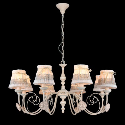 Люстра Maytoni ARM555-08-W Bunny Люстра Maytoni ARM555-08-W BunnyПодвесные<br>Компания «Светодом» предлагает широкий ассортимент люстр от известных производителей. Представленные в нашем каталоге товары выполнены из современных материалов и обладают отличным качеством. Благодаря широкому ассортименту Вы сможете найти у нас люстру под любой интерьер. Мы предлагаем как классические варианты, так и современные модели, отличающиеся лаконичностью и простотой форм. Стильная люстра Maytoni ARM555-08-W станет украшением любого дома. Эта модель от известного производителя не оставит равнодушным ценителей красивых и оригинальных предметов интерьера. Люстра Maytoni ARM555-08-W обеспечит равномерное распределение света по всей комнате. При выборе обратите внимание на характеристики, позволяющие приобрести наиболее подходящую модель. Купить понравившуюся люстру по доступной цене Вы можете в интернет-магазине «Светодом».<br><br>Установка на натяжной потолок: Да<br>S освещ. до, м2: 16<br>Крепление: Крюк<br>Тип лампы: накаливания / энергосбережения / LED-светодиодная<br>Тип цоколя: E14<br>Количество ламп: 8<br>MAX мощность ламп, Вт: 40<br>Диаметр, мм мм: 850<br>Длина цепи/провода, мм: 400<br>Высота, мм: 440<br>Цвет арматуры: бежевый