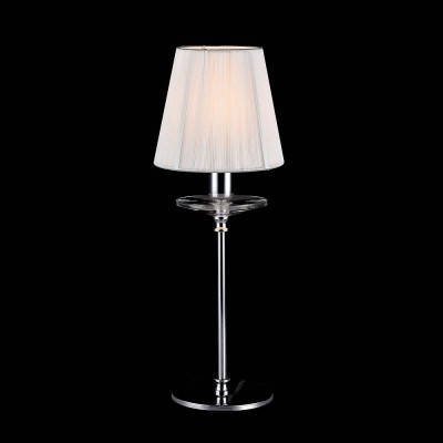 Maytoni Emilio ARM584-11-N Настольная лампа Maytoni Emilio ARM584-11-N Настольная лампаСовременные<br>Настольная лампа – это не просто источник дополнительного освещения, но и оригинальный элемент декора. Его можно установить в спальне, гостиной, кабинете и других комнатах. Интернет-магазин «Светодом» предлагает настольные лампы разных стилей по доступным ценам. Благодаря большому ассортименту Вы обязательно найдете в нашем каталоге именно ту модель, которую искали. Настольная лампа Maytoni ARM584-11-N – прекрасный вариант для завершения интерьера. Ее можно включить одновременно с люстрой для более яркого освещения или без нее для создания уютной атмосферы, настраивающей на отдых. Купить настольную лампу Maytoni ARM584-11-N Вы можете с помощью виртуальной «Корзины» или по контактным номерам, указанным на сайте.<br><br>Тип цоколя: E14<br>Количество ламп: 1<br>MAX мощность ламп, Вт: 40<br>Диаметр, мм мм: 140<br>Высота, мм: 390<br>Цвет арматуры: серебристый хром