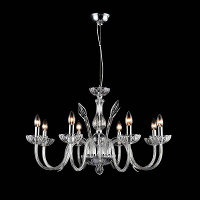 Maytoni Luciano ARM587-08-N Люстра Maytoni Luciano ARM587-08-N ЛюстраПодвесные<br>Компания «Светодом» предлагает широкий ассортимент люстр от известных производителей. Представленные в нашем каталоге товары выполнены из современных материалов и обладают отличным качеством. Благодаря широкому ассортименту Вы сможете найти у нас люстру под любой интерьер. Мы предлагаем как классические варианты, так и современные модели, отличающиеся лаконичностью и простотой форм. Стильная люстра Maytoni ARM587-08-N станет украшением любого дома. Эта модель от известного производителя не оставит равнодушным ценителей красивых и оригинальных предметов интерьера. Люстра Maytoni ARM587-08-N обеспечит равномерное распределение света по всей комнате. При выборе обратите внимание на характеристики, позволяющие приобрести наиболее подходящую модель. Купить понравившуюся люстру по доступной цене Вы можете в интернет-магазине «Светодом». Мы предлагаем доставку не только по Москве и Екатеринбурге, но и по всей России.<br><br>Тип товара: Люстра<br>Тип цоколя: E14<br>Количество ламп: 8<br>MAX мощность ламп, Вт: 40<br>Диаметр, мм мм: 830<br>Высота, мм: 492<br>Цвет арматуры: серебристый хром