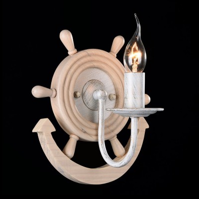 Светильник бра Maytoni ARM624-01-W Frigate Светильник бра Maytoni ARM624-01-W FrigateМорской стиль<br><br><br>Тип лампы: накаливания / энергосбережения / LED-светодиодная<br>Тип цоколя: E14<br>Количество ламп: 1<br>MAX мощность ламп, Вт: 60<br>Диаметр, мм мм: 227<br>Высота, мм: 236<br>Цвет арматуры: белый