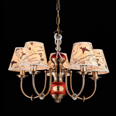 Люстра подвесная Maytoni ARM625-05-R Elegant 54 Люстра подвесная Maytoni ARM625-05-R Elegant 54Подвесные<br>Компания «Светодом» предлагает широкий ассортимент люстр от известных производителей. Представленные в нашем каталоге товары выполнены из современных материалов и обладают отличным качеством. Благодаря широкому ассортименту Вы сможете найти у нас люстру под любой интерьер. Мы предлагаем как классические варианты, так и современные модели, отличающиеся лаконичностью и простотой форм. Стильная люстра Maytoni ARM625-05-R станет украшением любого дома. Эта модель от известного производителя не оставит равнодушным ценителей красивых и оригинальных предметов интерьера. Люстра Maytoni ARM625-05-R обеспечит равномерное распределение света по всей комнате. При выборе обратите внимание на характеристики, позволяющие приобрести наиболее подходящую модель. Купить понравившуюся люстру по доступной цене Вы можете в интернет-магазине «Светодом». Мы предлагаем доставку не только по Москве и Екатеринбурге, но и по всей России.<br><br>Установка на натяжной потолок: Да<br>S освещ. до, м2: 13<br>Крепление: Крюк<br>Тип товара: Люстра<br>Скидка, %: 7<br>Тип лампы: накаливания / энергосбережения / LED-светодиодная<br>Тип цоколя: E14<br>Количество ламп: 5<br>MAX мощность ламп, Вт: 40<br>Диаметр, мм мм: 580<br>Длина цепи/провода, мм: 100<br>Высота, мм: 400<br>Цвет арматуры: бронзовый