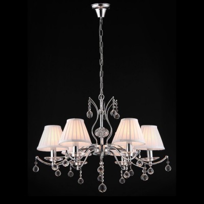 Люстра Maytoni ARM700-06-N Elegant 39 Люстра Maytoni ARM700-06-N Elegant 39Подвесные<br>Подвесная люстра от компании Maytoni будет прекрасно смотреться в комнате больших размеров. Благодаря тому, что люстра подвесная Maytoni ARM700-06-N содержит шесть плафонов, она будет справляться с освещением безупречно. Помимо этого, данный прибор от Майтони за ту же стоимость станет еще и замечательным декоративным элементом. Все плафоны имеют форму усеченного конуса, при этом под ними располагаются роскошные хрустальные подвески. На фото вы можете увидеть, что данный материал привлекает к себе внимание и делает люстру эффектнее. Купить данный осветительный прибор вы можете в нашем магазине по очень выгодной цене.<br><br>Установка на натяжной потолок: Да<br>S освещ. до, м2: 24<br>Крепление: Крюк<br>Тип лампы: накаливания / энергосбережения / LED-светодиодная<br>Тип цоколя: E14<br>Количество ламп: 6<br>MAX мощность ламп, Вт: 60<br>Диаметр, мм мм: 680<br>Длина цепи/провода, мм: 400<br>Высота, мм: 520<br>Цвет арматуры: серебристый