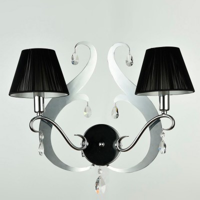Бра Maytoni ARM900-02-N Mina Бра Maytoni ARM900-02-N MinaМодерн<br><br><br>Тип лампы: накаливания / энергосбережения / LED-светодиодная<br>Тип цоколя: E14<br>Количество ламп: 2<br>MAX мощность ламп, Вт: 40<br>Диаметр, мм мм: 370<br>Высота, мм: 390<br>Цвет арматуры: серый