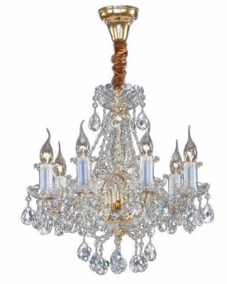 Люстра Maytoni ARM902-08-G Monogram 2 Люстра Maytoni ARM902-08-G Monogram 2Подвесные<br>Купить мощный классический прибор, конструкцию которого можно изучить с помощью фото, можно для роскошных просторных комнат, выполненных в помпезном традиционном стиле. Хрустальная люстра Maytoni Diamant Crystal ARM902-08-G отличается изящным дизайном и достаточно лояльной, приемлемой ценой. Стоимость предлагаемого комплекта от Maytoni не включает световые элементы подходящего цоколя, это необходимо учесть при заказе хрустальной люстры у наших операторов. Роскошь хрусталя отлично сочетается с благородством золоченого метла, из которого выполнена арматура, декорированная бархатной тканью. Канделябр усыпан стразами, различными по форме и размерам. Многочисленные грани подвесок и блюдец, несущих плафоны светильника от Майтони, играют сказочным светом, заставляя восхищаться столь фантастическим уникальным прибором.<br><br>Установка на натяжной потолок: Да<br>S освещ. до, м2: 32<br>Крепление: Крюк<br>Тип лампы: накаливания / энергосбережения / LED-светодиодная<br>Тип цоколя: E14<br>Количество ламп: 8<br>MAX мощность ламп, Вт: 60<br>Диаметр, мм мм: 520<br>Длина цепи/провода, мм: 460<br>Высота, мм: 500<br>Цвет арматуры: золотой